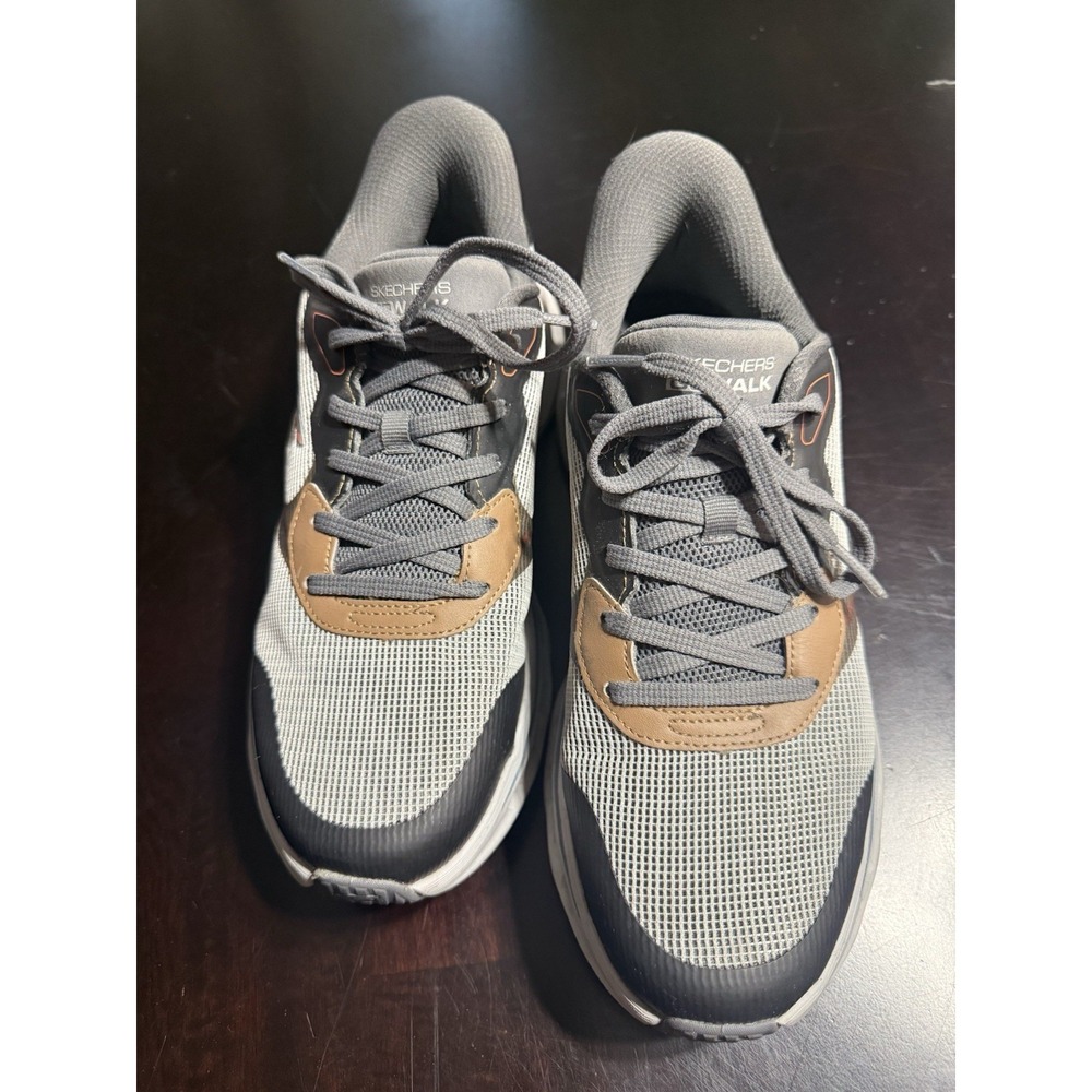 Skechers Slip-ins Go Walk Glide-Step 2.0 Zac Gray Men's Shoes Size 8.5 216660
